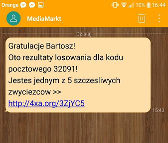 Oszuści podszywają się pod MediaMarkt. Uwaga na fałszywe SMSy