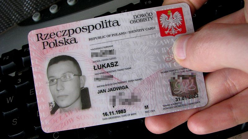 Id 813421294. Польский ID. ID карта Польши.