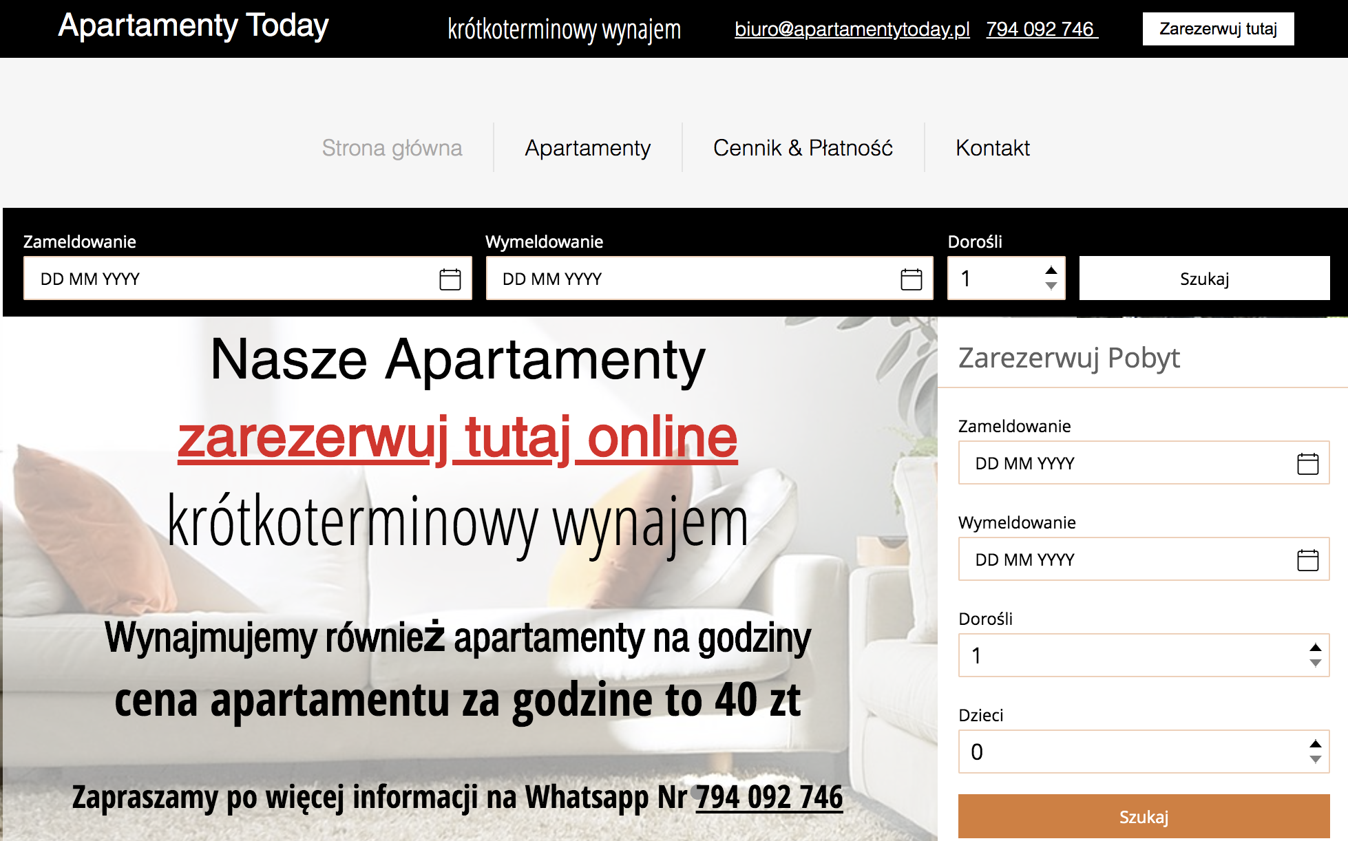 Uważajcie na stronę: apartamentytoday.pl
