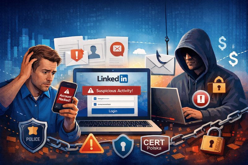 Przejęte konto na LinkedIn – co zrobić, żeby szybko odzyskać dostęp i zabezpieczyć profil?